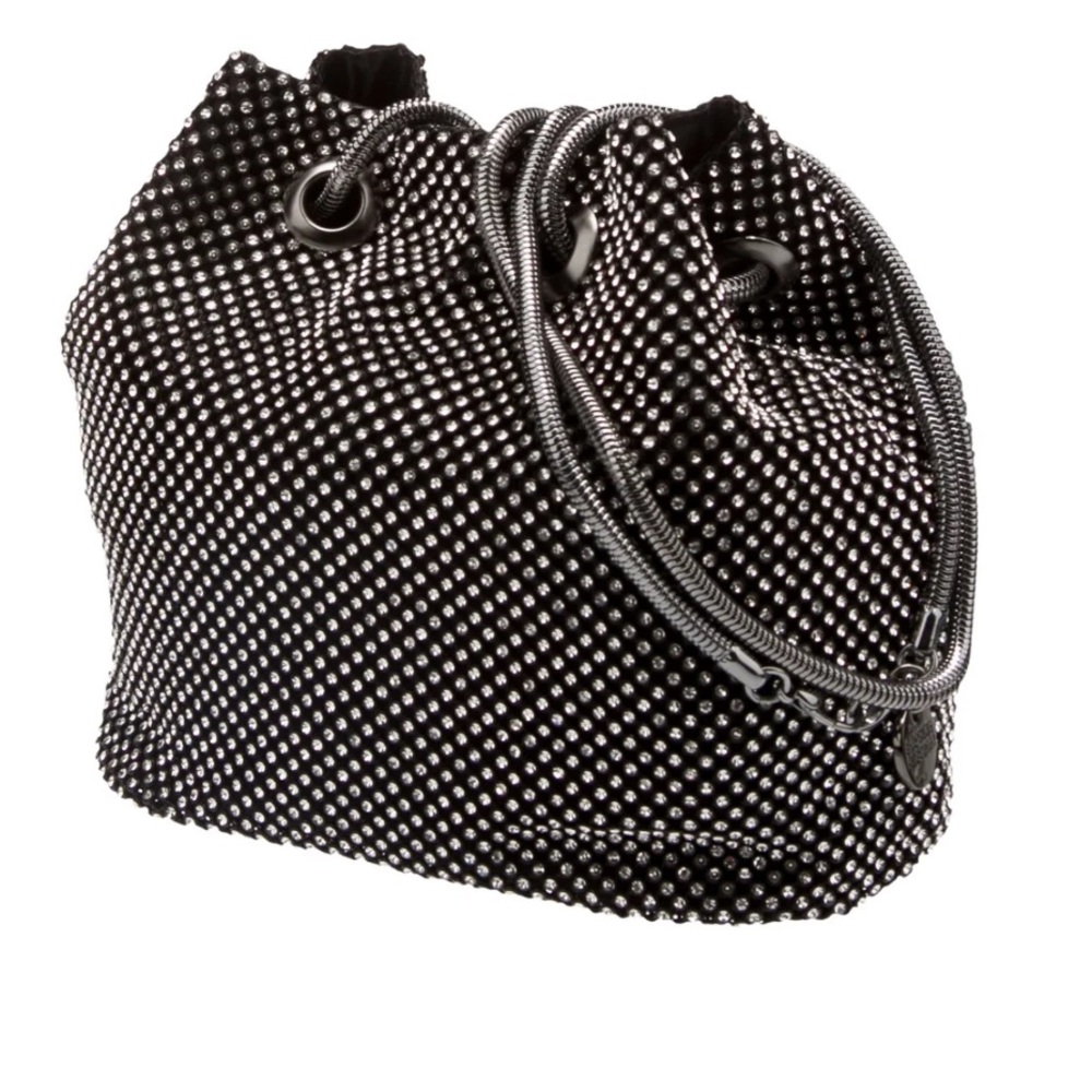 Badgley Mischka embellished chain link shoulder bag with crystals